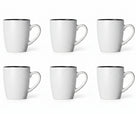Tazas Cosy & Trendy Blanco moteado 350 ml - 6 piezas