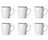 Tazas Cosy & Trendy Blanco moteado 350 ml - 6 piezas