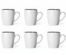 Tazas Cosy & Trendy Blanco moteado 350 ml - 6 piezas