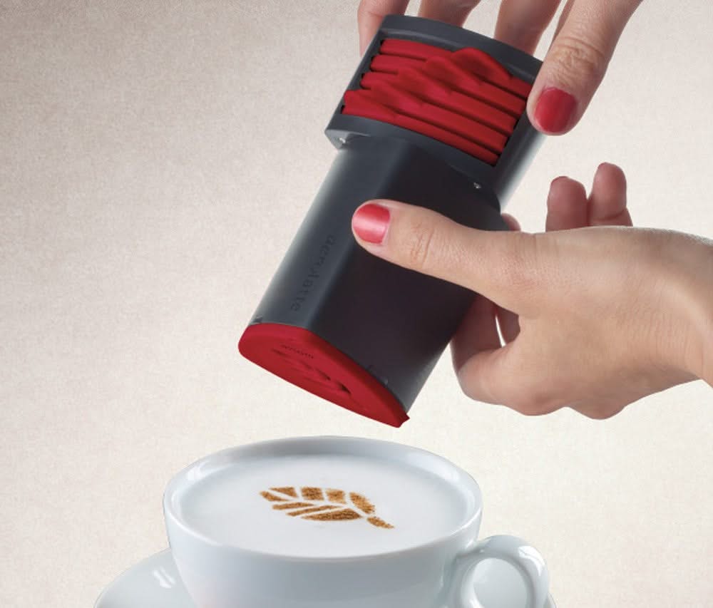 Aerolatte Espolvoreador de Cacao Cappuccino Artist - con 6 Plantillas