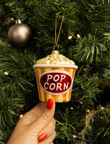 Bola de Navidad Nordic Light Palomitas 9 cm