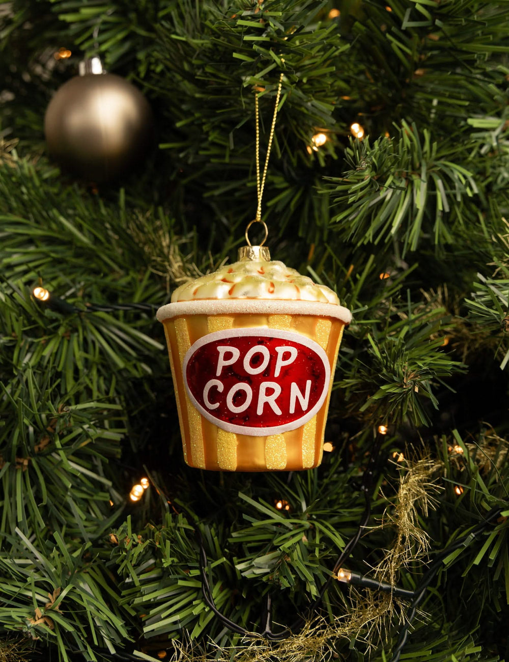 Bola de Navidad Nordic Light Palomitas 9 cm