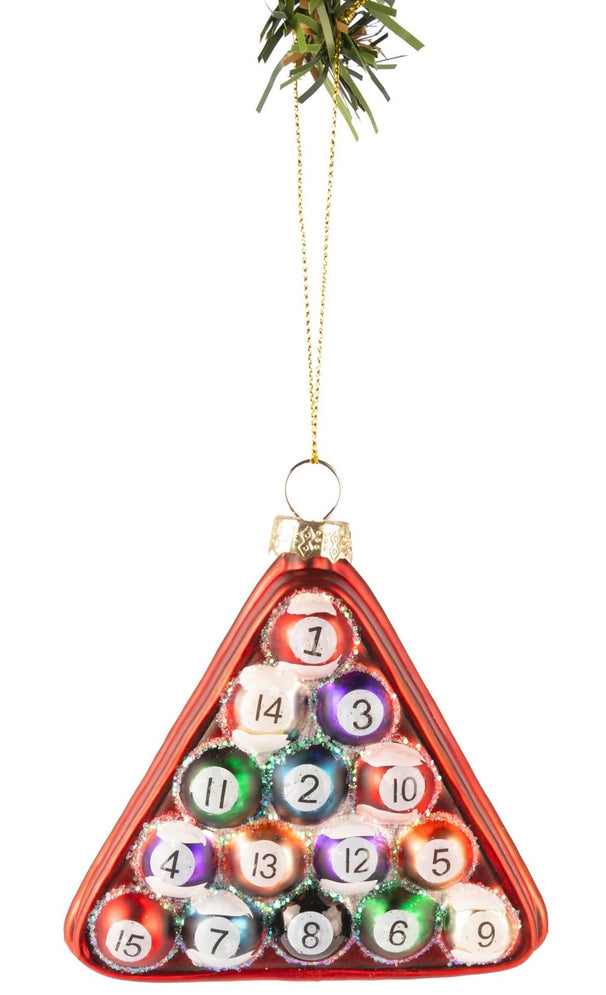 Bola de Navidad Nordic Light Billar 10 cm