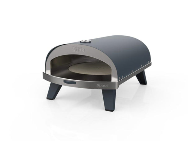 Horno para Pizza ZiiPa Piana - Modelo a Gas - con Termómetro - Pizarra - para pizzas de ø 30 cm - Piedra para pizza giratoria