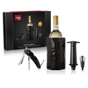 Set de vino Vacu Vin Premium - Negro - Set de 4 piezas