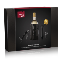 Set de vino Vacu Vin Premium - Negro - Set de 4 piezas