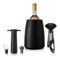 Set de vino Vacu Vin Elegant - Negro - Set de 5 piezas