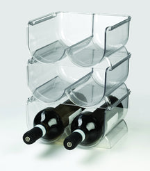 Ghidini Estante para vino / Soporte para 2 botellas - Plástico - Apilable - Expandible