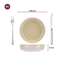 Platos hondos / para pasta Cosy & Trendy Baltic Luna ø 18 cm - 6 piezas