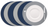 Cookinglife Manteles Individuales - Reversibles - Cuero Vegano - Gris / Azul ø 38 cm - 6 Piezas
