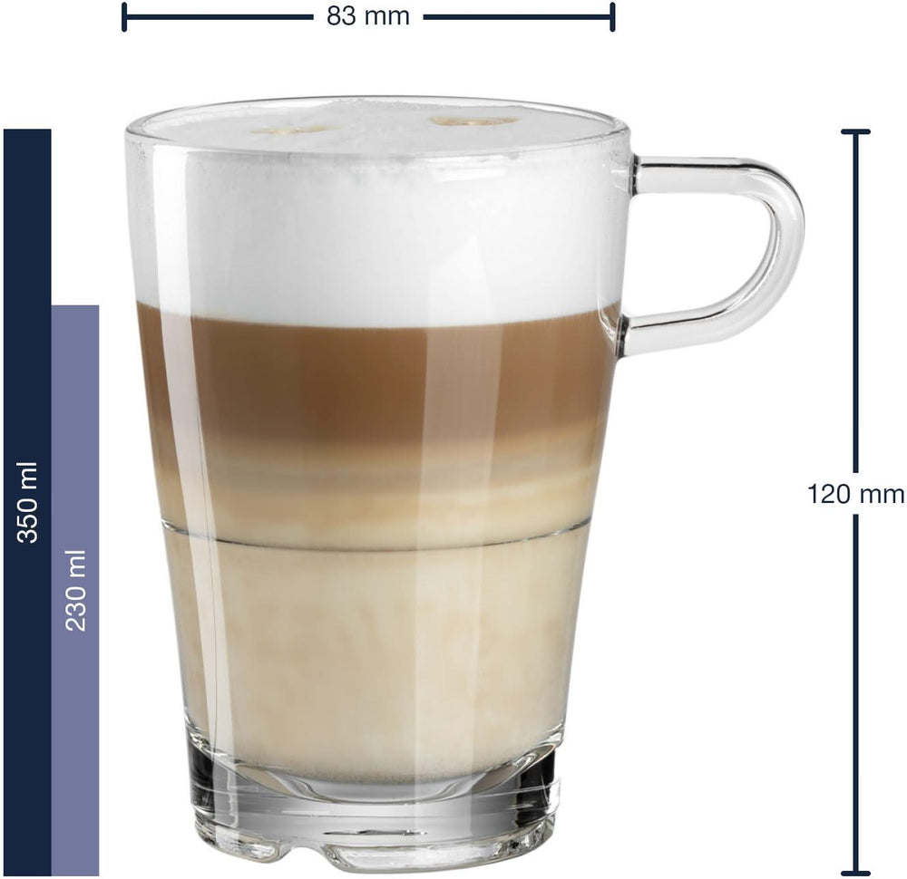 Vasos para Latte Macchiato Leonardo Senso - Apilables - 350 ml - 6 piezas