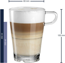Vasos para Latte Macchiato Leonardo Senso - Apilables - 350 ml - 6 piezas