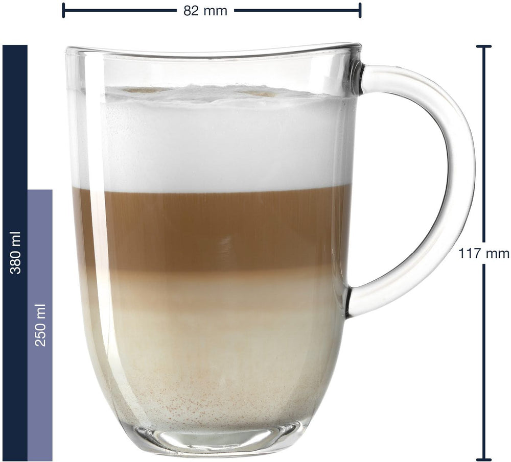 Leonardo Vasos para Latte Macchiato - Napoli 380 ml - 6 unidades - Resistente al calor