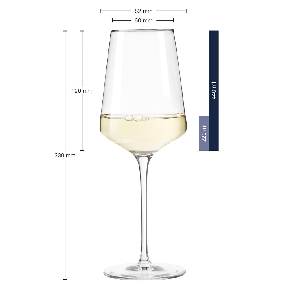 Copas de vino blancas Leonardo / Copas de vino Riesling - Puccini - 400 ml - 6 unidades