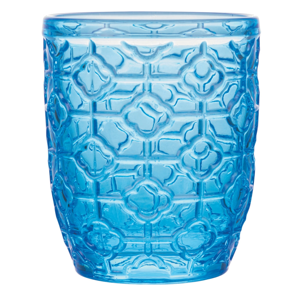 Villa d'Este Home vaso de agua Geometrie Ocean - Azul - 350 ml - 6 piezas