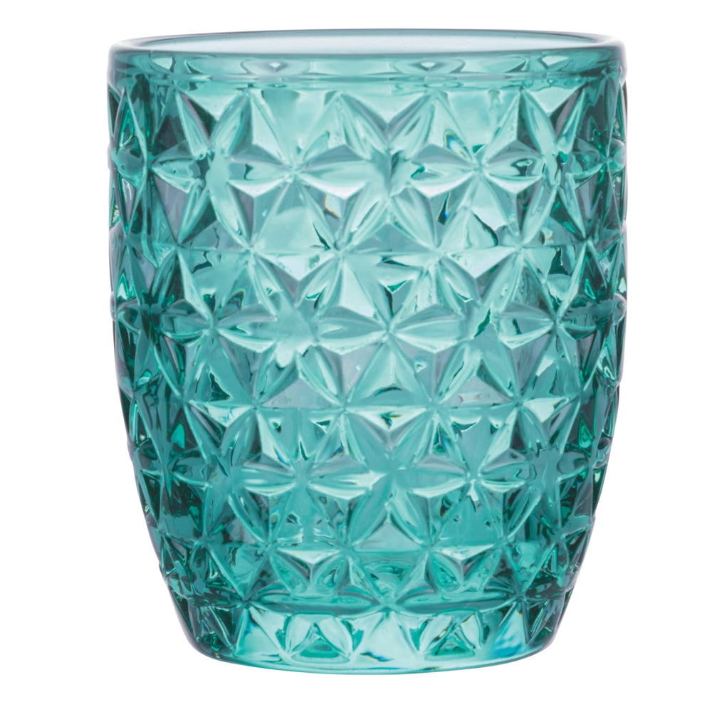 Villa d'Este Home vaso de agua Geometrie Ocean - Azul - 350 ml - 6 piezas