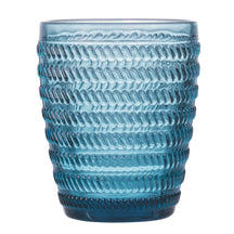 Villa d'Este Home vaso de agua Geometrie Ocean - Azul - 350 ml - 6 piezas