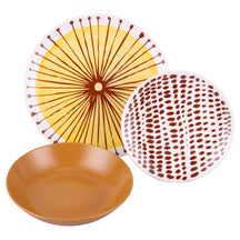 Villa d'Este Home juego de vajilla Marea porcelana 18 piezas / 6 personas - 6 platos de cena, 6 platos de desayuno y 6 platos hondos