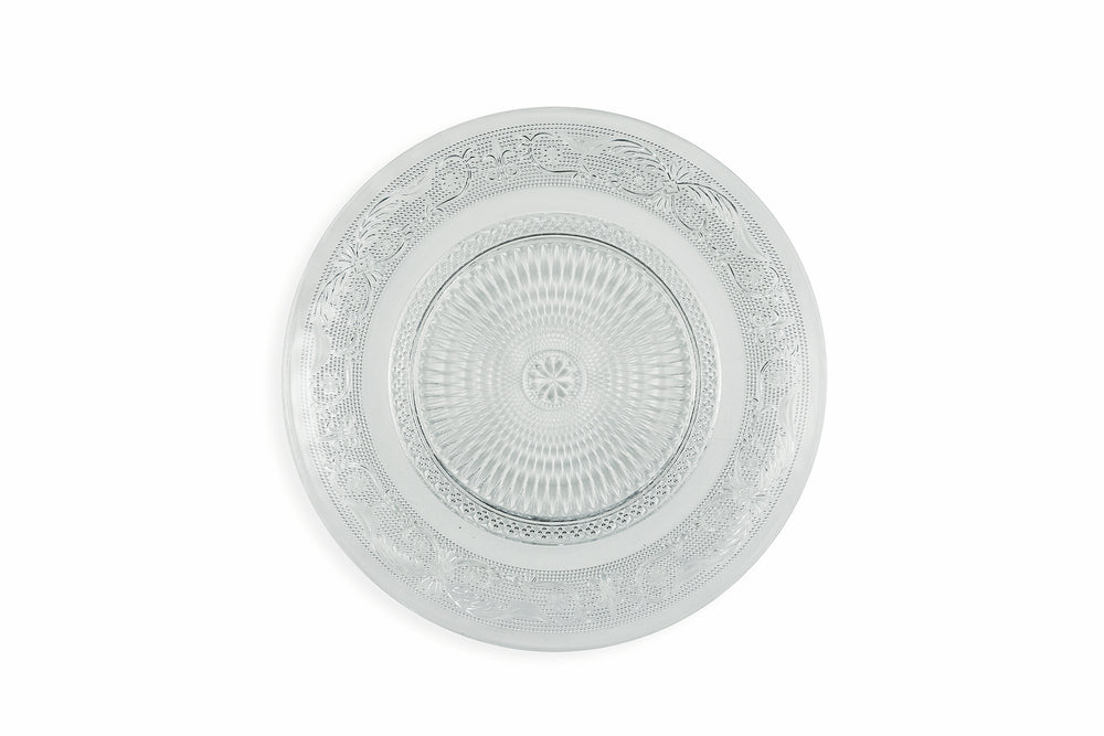 Villa d'Este Home juego de mesa Imperial vidrio 18 piezas / 6 personas - 6 platos de cena, 6 platos de desayuno y 6 platos hondos