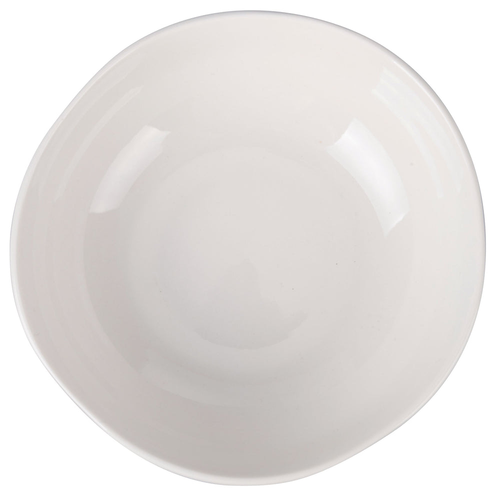 Villa d'Este Home juego de vajilla Wave blanco porcelana 18 piezas / 6 personas - 6 platos de cena, 6 platos de desayuno y 6 platos hondos