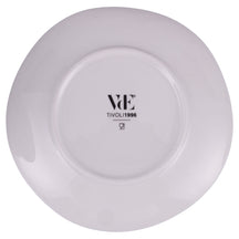 Villa d'Este Home juego de vajilla Wave blanco porcelana 18 piezas / 6 personas - 6 platos de cena, 6 platos de desayuno y 6 platos hondos