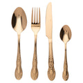 Villa d'Este Home Set de cubiertos Wonderland - Oro - 24 piezas / 6 personas