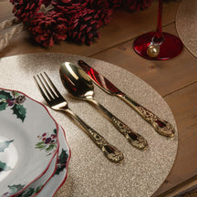 Villa d'Este Home Set de cubiertos Wonderland - Oro - 24 piezas / 6 personas