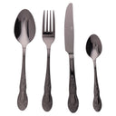 Villa d'Este Home Set de Cubiertos Wonderland - Negro - 24 piezas / 6 personas