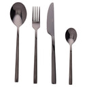 Villa d'Este Home Set de cubiertos Stylo - Negro - 24 piezas / 6 personas