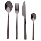 Villa d'Este Home Set de cubiertos Stylo - Negro - 24 piezas / 6 personas
