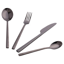 Villa d'Este Home Set de cubiertos Stylo - Negro - 24 piezas / 6 personas