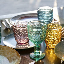 Villa d'Este Home vaso de agua Geometría Multicolor - 300 ml - 6 piezas