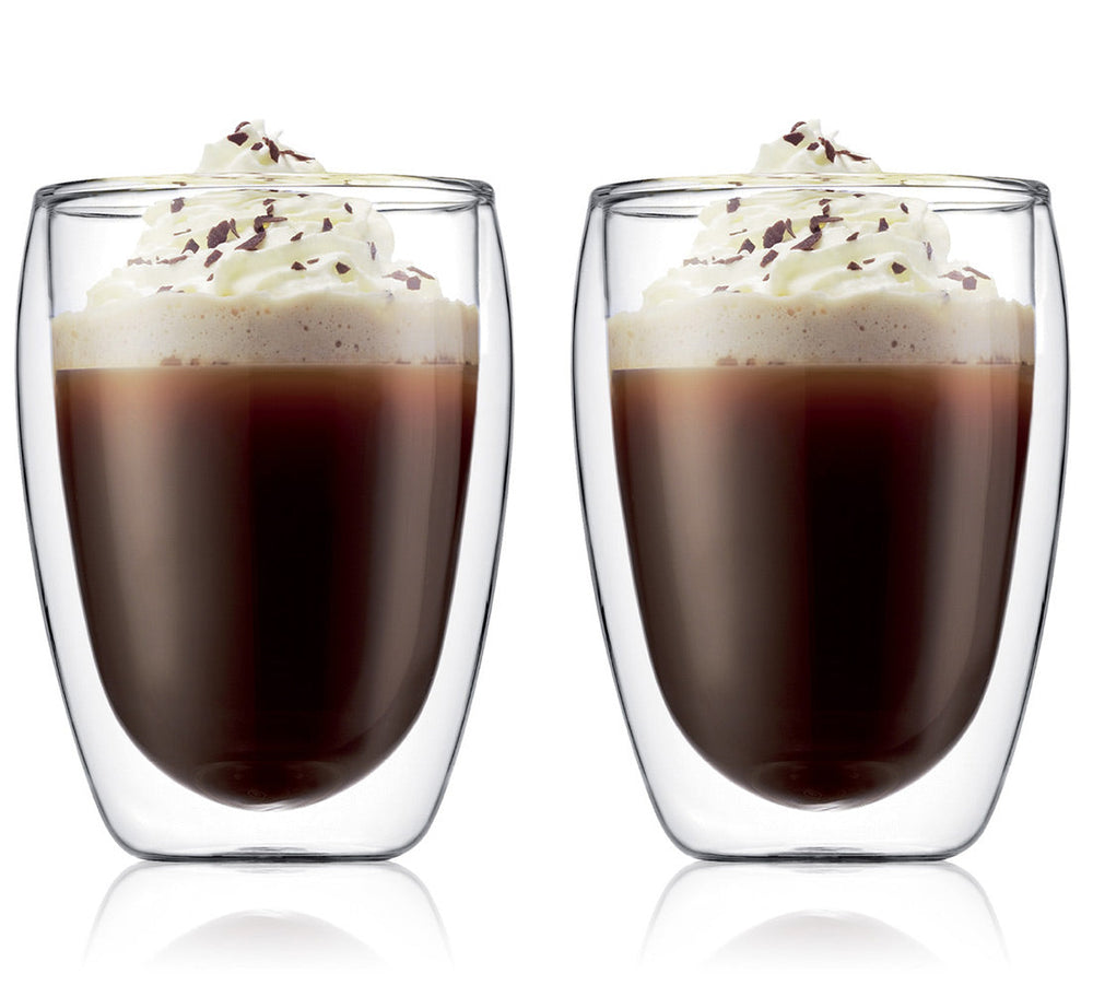 Bodum vaso de café / té de doble pared Pavina - válvula patentada - 320 ml - 2 piezas