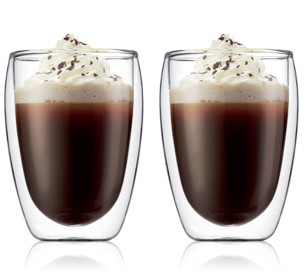 Bodum vaso de café / té de doble pared Pavina - válvula patentada - 320 ml - 2 piezas