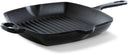 BK Sartén Grill Bourgogne Jet Black Hierro Fundido 26 x 26 cm - capa antiadherente esmaltada