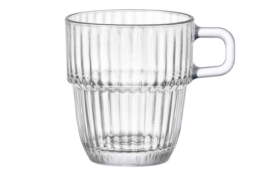 Tazas de café con asa Bormioli Rocco - apilables - Barshine 185 ml - 6 unidades
