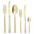 Sambonet Set de cubiertos Rock - Antique Champagne - 36 delig / 6 personas