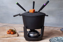 Set de fondue de hierro fundido - 6 personas - gris - 1.2 litros Cosy & Trendy
