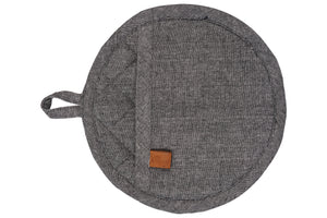 Cosy & Trendy Agarradera de tela Chambray negro