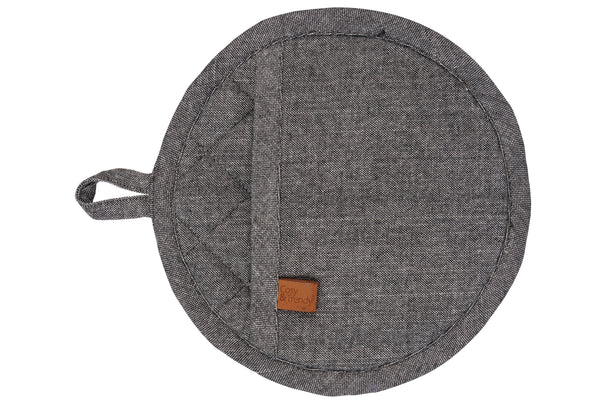 Cosy & Trendy Agarradera de tela Chambray negro