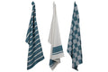 Cosy & Trendy Paños de cocina de tela Garza verde 50 x 70 cm - 3 piezas