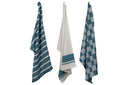 Cosy & Trendy Paños de cocina de tela Garza verde 50 x 70 cm - 3 piezas
