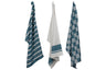 Cosy & Trendy Paños de cocina de tela Garza verde 50 x 70 cm - 3 piezas