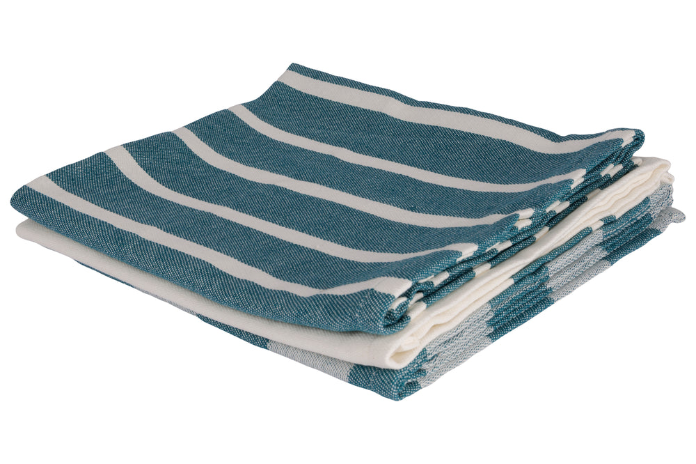 Cosy & Trendy Paños de cocina de tela Garza verde 50 x 70 cm - 3 piezas