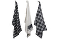 Cosy & Trendy Paños de cocina de tela Chambray negro 50 x 70 cm - 3 piezas