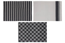 Cosy & Trendy Paños de cocina de tela Chambray negro 50 x 70 cm - 3 piezas
