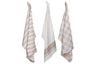 Cosy & Trendy Paños de cocina de tela Arena 50 x 70 cm - 3 piezas