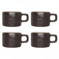 Tazas de café Cosy & Trendy Laguna Azul Gris 230 ml - 4 piezas