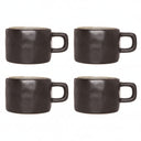 Tazas de café Cosy & Trendy Laguna Azul Gris 230 ml - 4 piezas