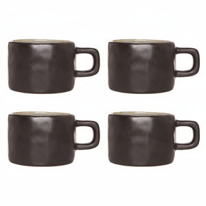 Tazas de café Cosy & Trendy Laguna Azul Gris 230 ml - 4 piezas